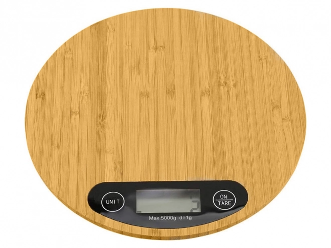 Balance de cuisine numérique en bambou jusqu'à 5 kg