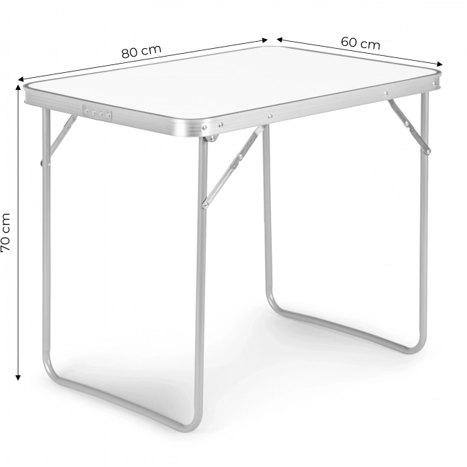Table de camping pliante 80x60 cm