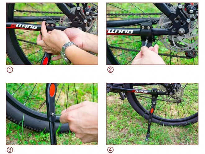 Béquille latérale réglable pour vélo