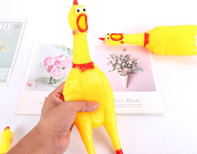 Jouet couineur pour chiens - poulet, 16 cm