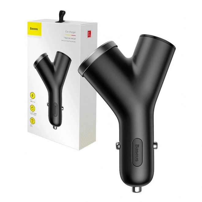 Chargeur Baseus type Y 2xUSB 3,4A 40W (noir)