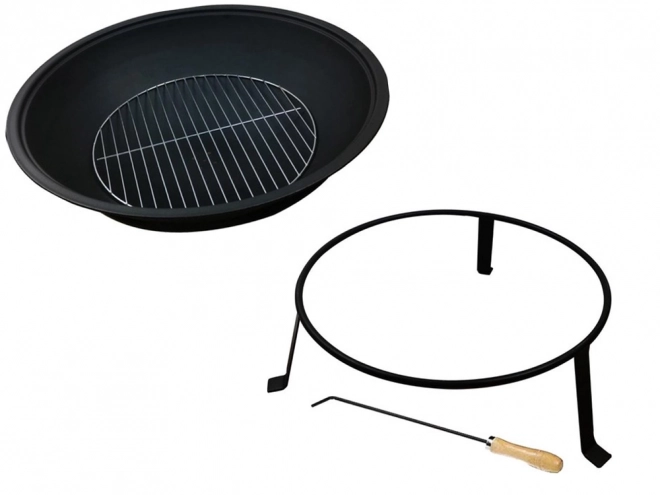 Brazero de jardin avec gril 55 cm