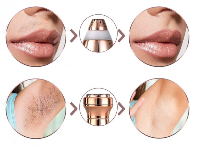 Épilateur féminin pour sourcils et rasoir pour le visage et le bikini