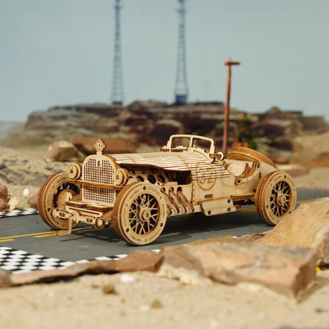 Voiture de course U-9 Grand Prix - Maquette en bois 3D