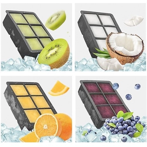 Moule en silicone pour glace 2-en-1 - cubes + boules Ruhhy 21270