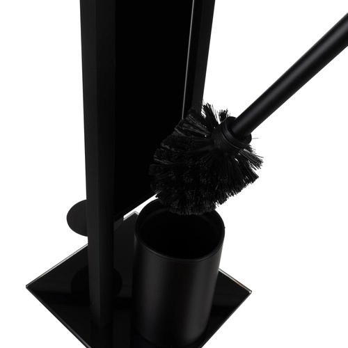 Support pour papier toilette avec brosse WC et porte-rouleau