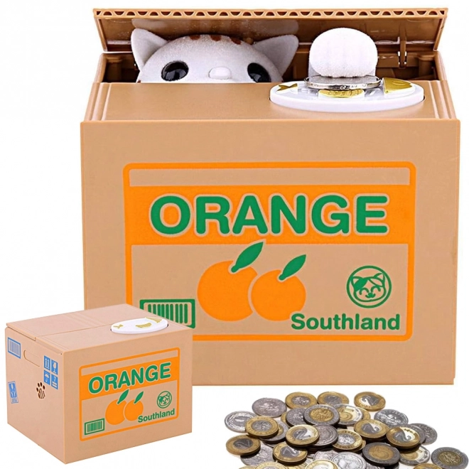 Tirelire interactive pour chat
