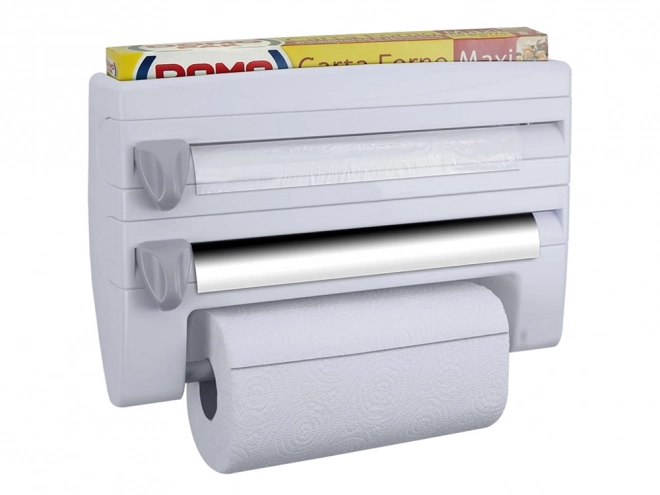 Distributeur pour film et serviettes en papier 4 en 1