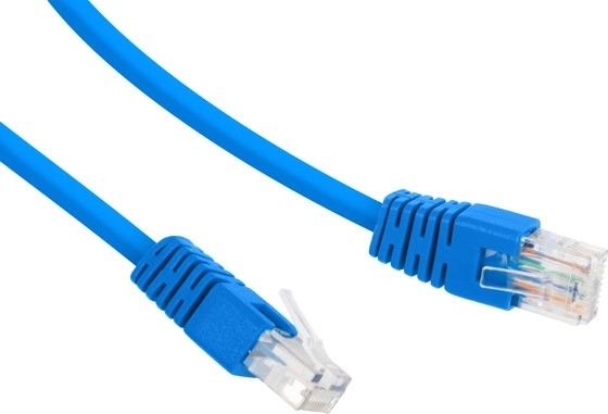 Cordon de raccordement Cat.6 UTP 0,25 m bleu
