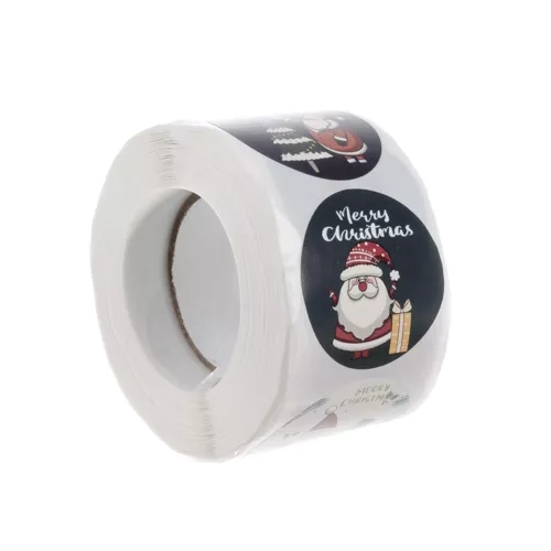 Autocollants de Noël - rouleau 500pcs. Ruhhy 22328