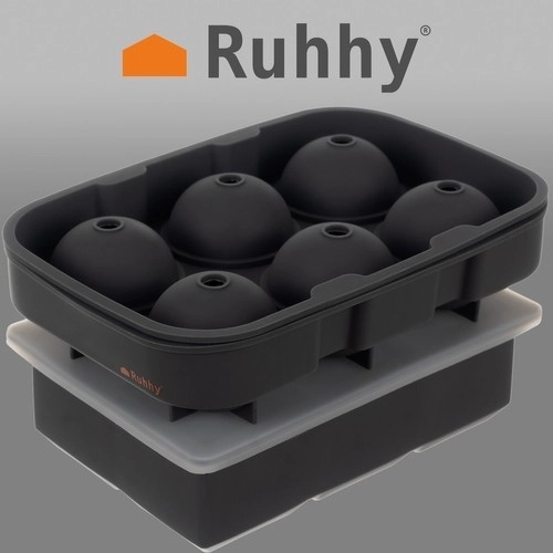 Moule en silicone pour glace 2-en-1 - cubes + boules Ruhhy 21270