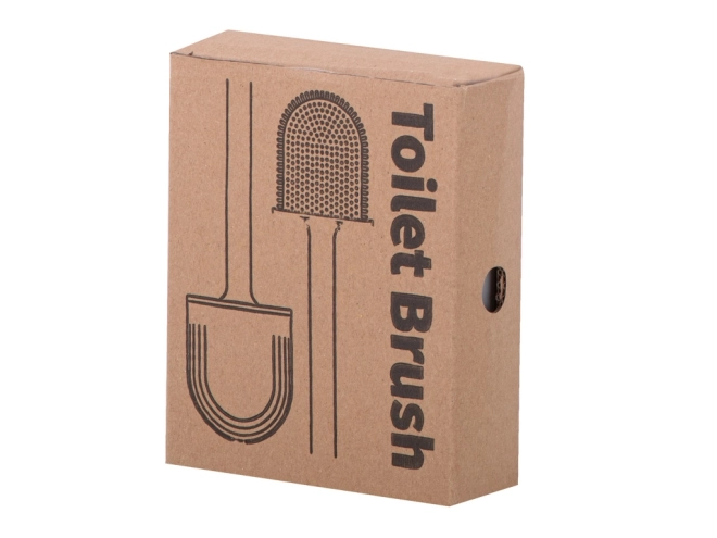 Brosse WC en silicone blanche avec récipient