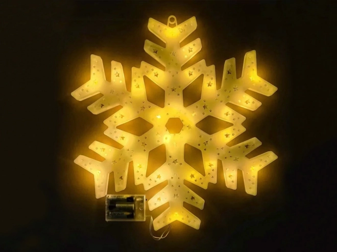 Décoration lumineuse de Noël en forme de flocon de neige