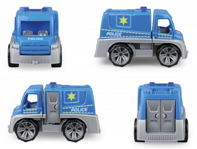 Voiture de police avec figurine