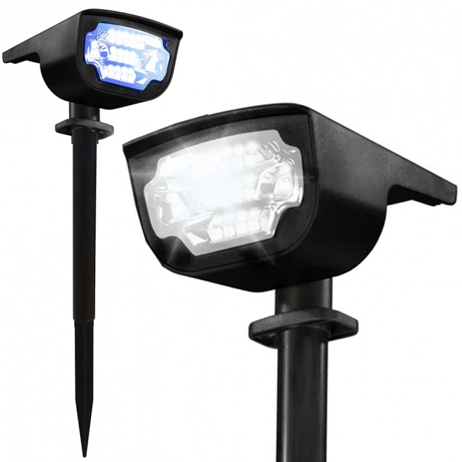 Lanterne de jardin solaire avec éclairage LED coloré