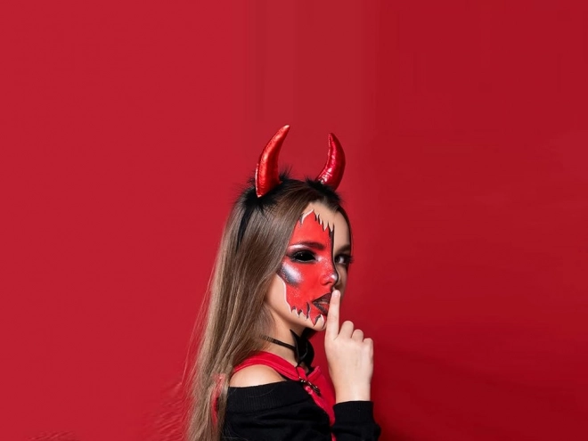 Serre-tête avec cornes de diable pour Halloween