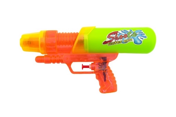Pistolet à eau en plastique 24 cm - 2 couleurs
