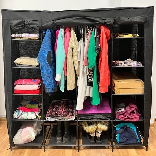 Armoire en tissu pliable 170x170cm Ruhhy 23740