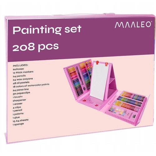 Ensemble de peinture 208 pièces dans une mallette