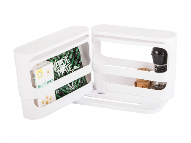 Organisateur de cuisine en plastique blanc pour épices