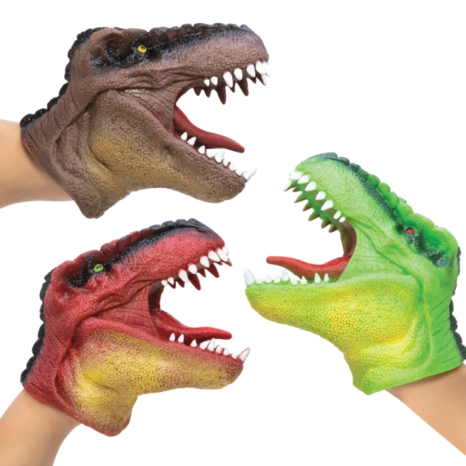 Marionnette à main Dinosaure rouge