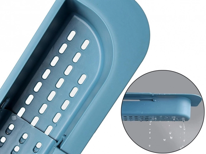 Organisateur d'ustensiles de cuisine étagère d'évier égouttoir pliable