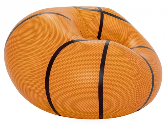 Fauteuil gonflable pour enfants en forme de ballon de basket
