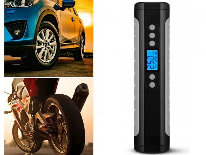 Pompe à compresseur portable à batterie avec écran LCD