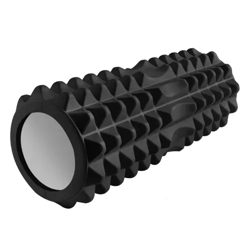 Rouleau de yoga - rouleau de massage (noir) 23570