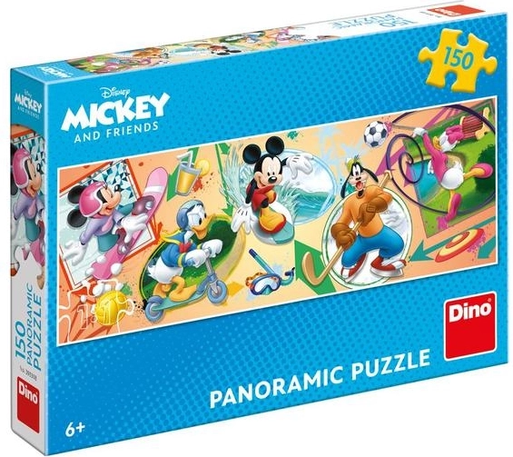 Scène sportive colorée avec MICKEY et ses amis