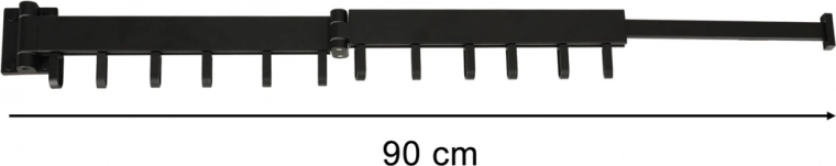 Portée télescopique jusqu’à 90 cm