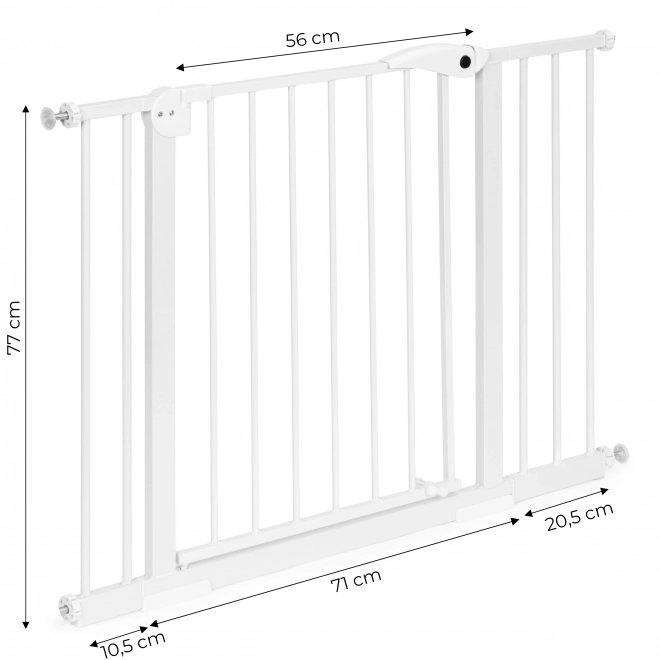 Barrière de sécurité pour escaliers et portes, 74-105 cm, acier, ECOTOYS