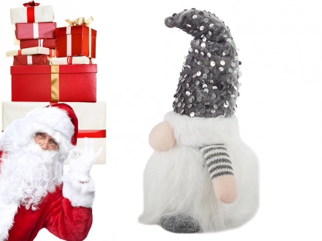 Lutin de Noël éclairé avec ventre LED