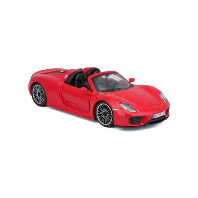 Modèle Bburago Porsche 918 Spyder rouge 1:24