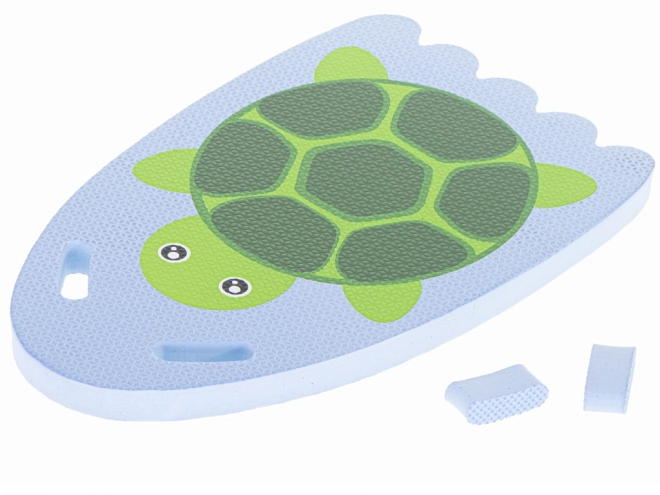 Planche avec instructions de natation pour tortue dans la piscine