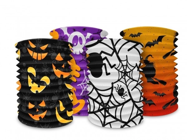 Lampion cylindre Halloween 15x15cm