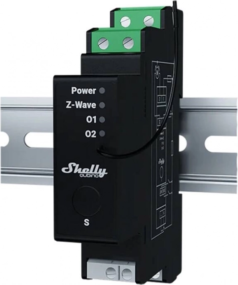 Relais DIN avec mesure d’énergie pour stores Shelly Qubino Wave Pro