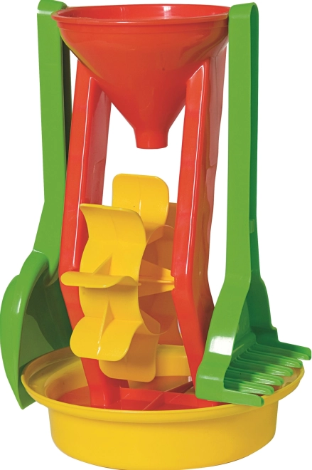 Androni set de sable avec moulin, hauteur 26 cm – Červená
