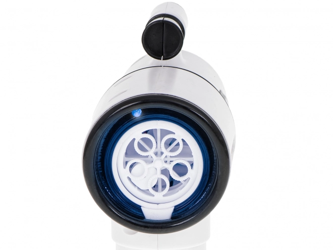 Pistolet blanc à bulles de savon