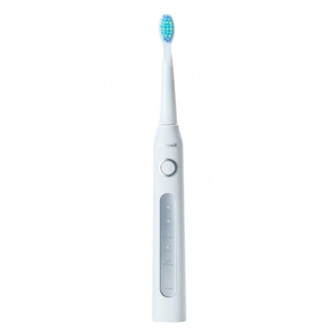 Brosses à dents soniques avec jeu de têtes et étui FairyWill FW-507 (noir et blanc)