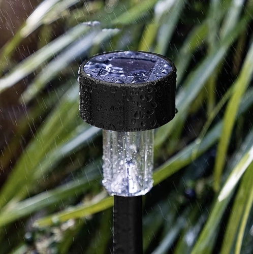Lampes solaires de jardin à LED - ensemble de 10, à planter, étanches, lumière blanche chaude