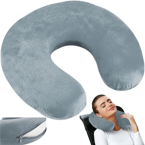 Coussin de voyage gris