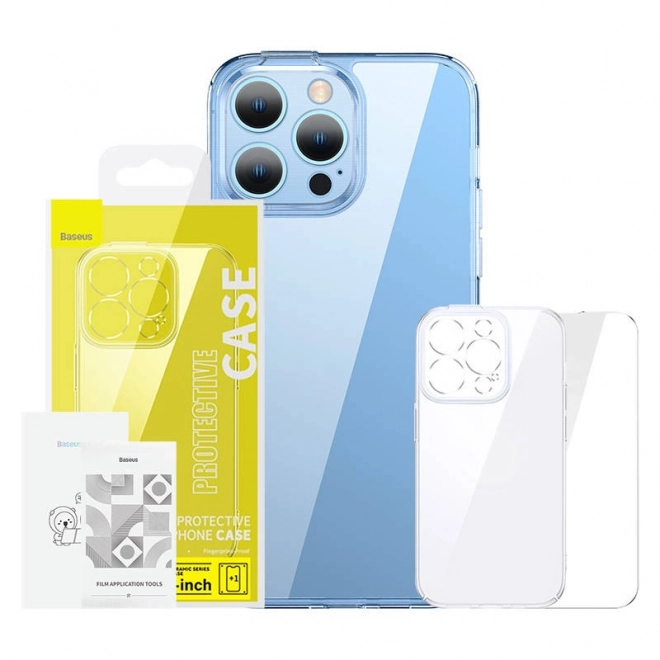 coque transparente et verre trempé pour iPhone 14 Plus Baseus SuperCeramic