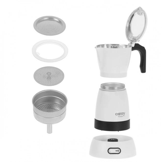 Cafetière moka électrique Camry Premium blanche