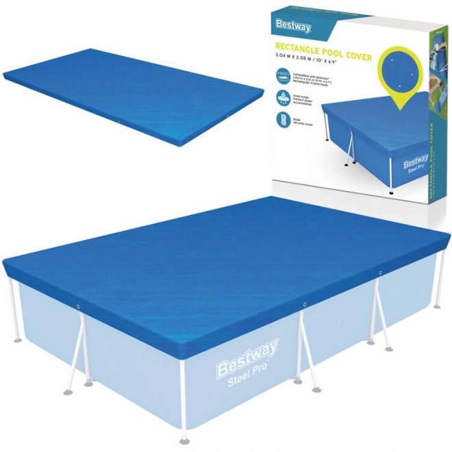 Bestway couverture pour piscine avec cadre métallique