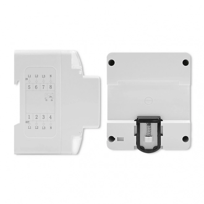 Compteur électronique triphasé | Rail DIN | 400V | LCD | 4P
