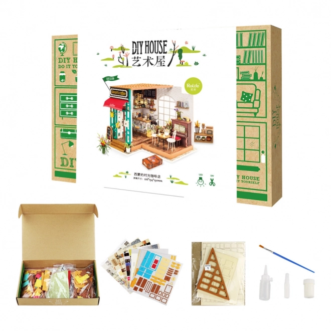 Café de Šimon - Café Miniature DIY dans une Maison de Poupée