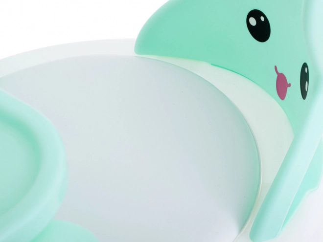 Chaise de nourrissage et de jeu avec table turquoise