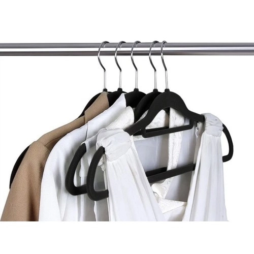 Porte-manteaux 20pcs - Noir Ruhhy 22536