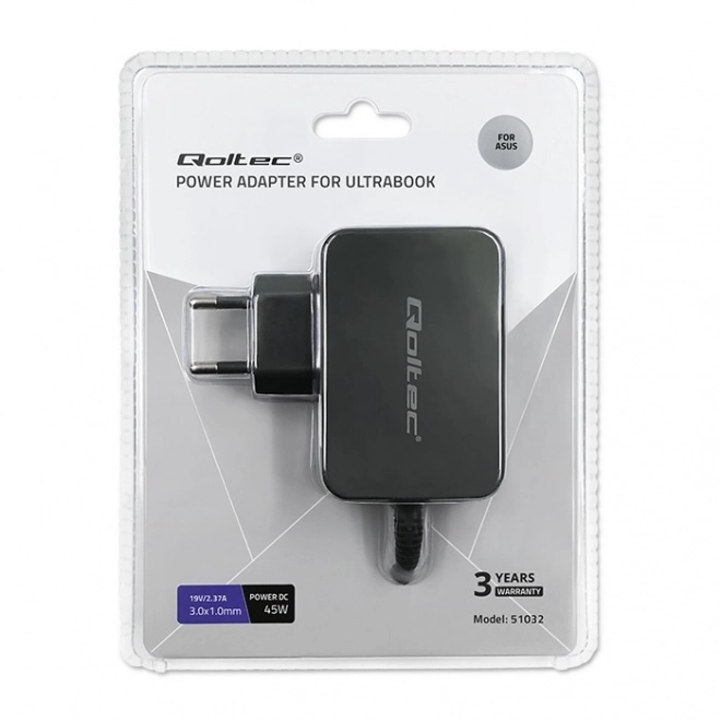 Chargeur Qoltec pour ordinateurs portables Asus 45W